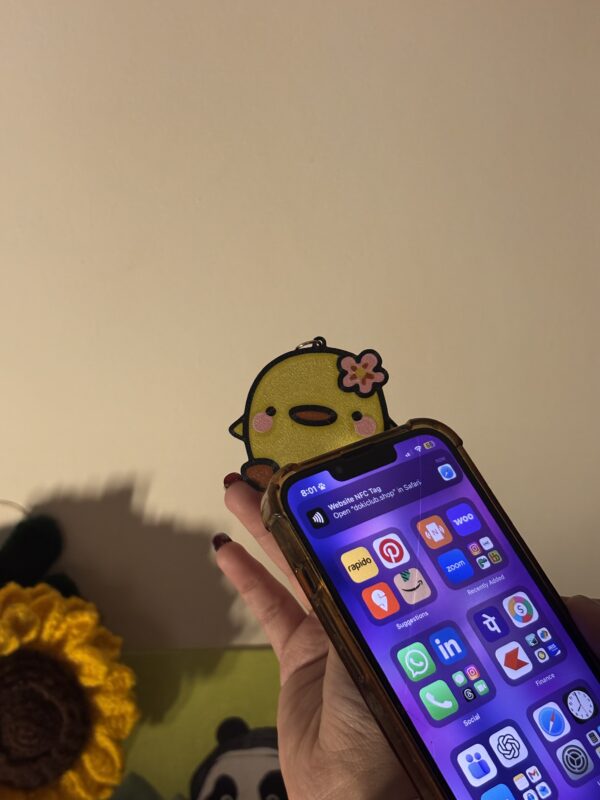 Fluffy Chick Keychain