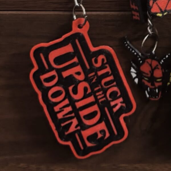 “Stuck in the Upside Down” Keychain