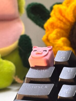 Pink Piggy Keycap