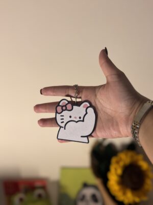 IMG_6030 Gym Bro Kitty Keychain