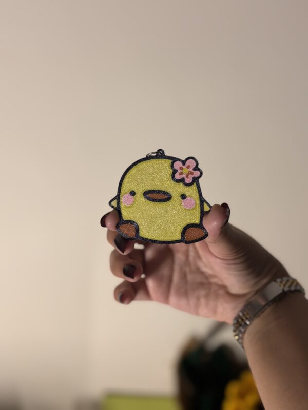 Fluffy Chick Keychain