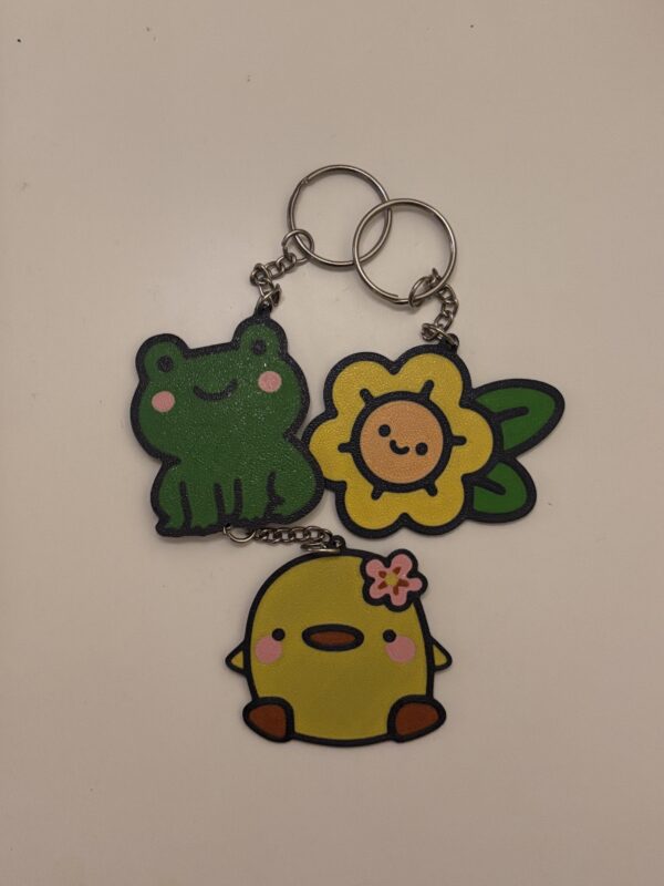 Fluffy Chick Keychain