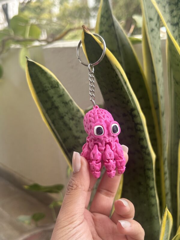 Tiny Octopus keychain