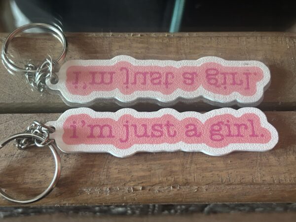 img_1749 I’m just a girl keychain