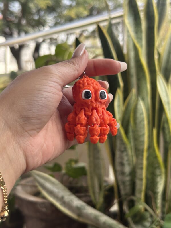 Tiny Octopus keychain