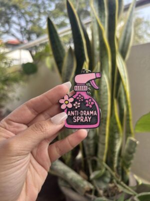 Anti drama spray keychain