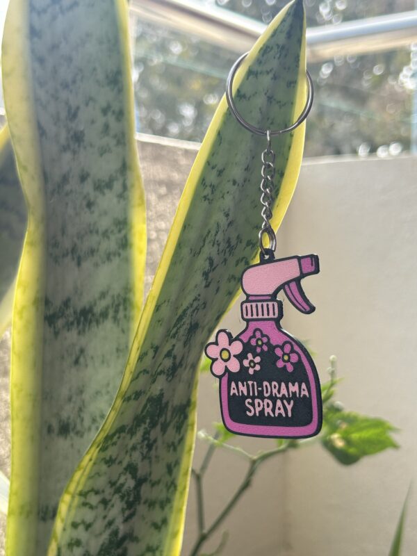 Anti drama spray keychain
