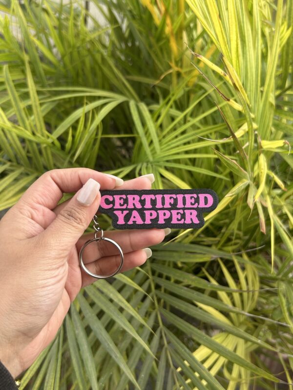 Certified Yapper keychain