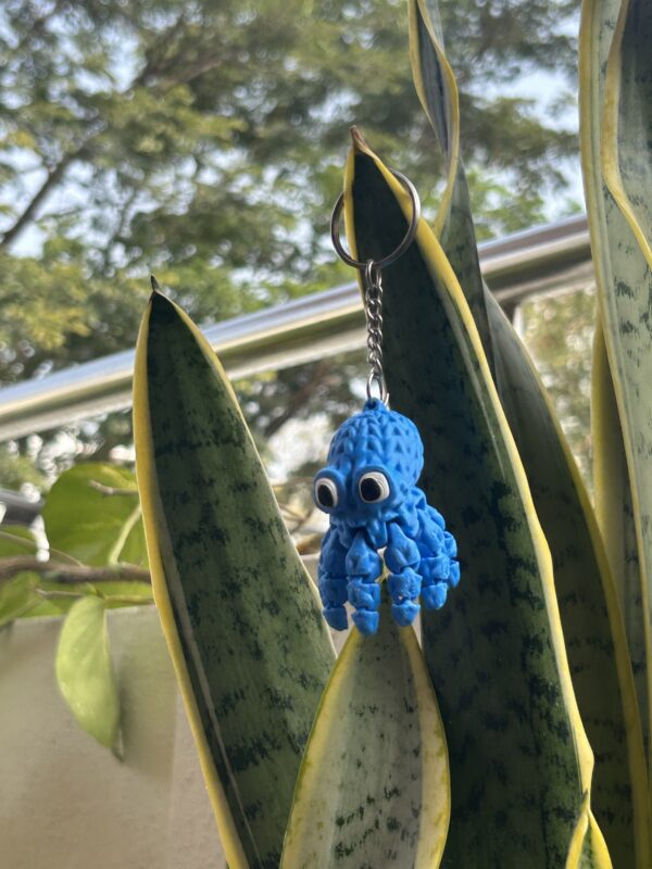 Tiny Octopus keychain