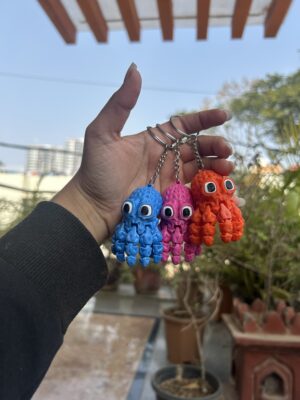 Tiny Octopus keychain
