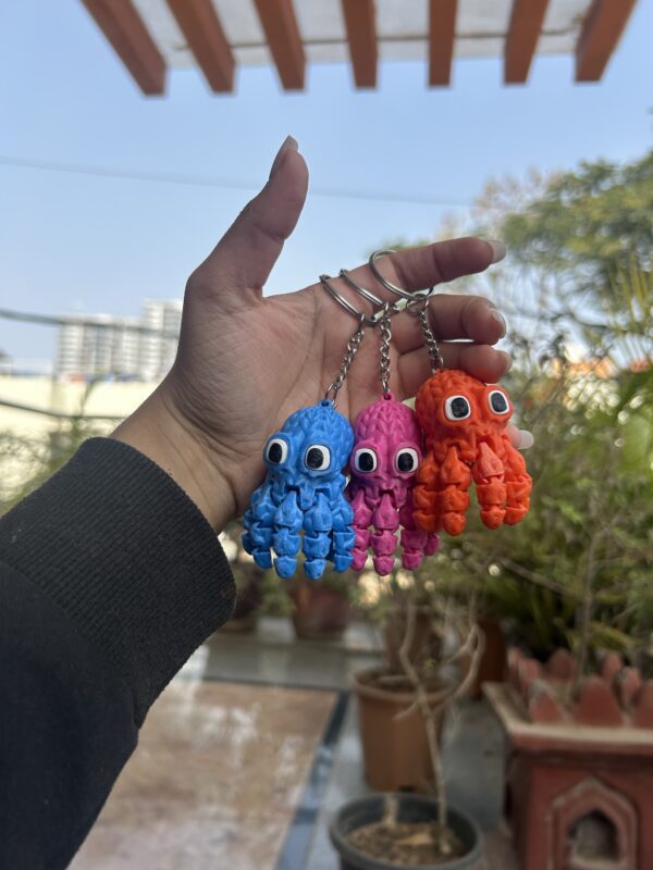 Tiny Octopus keychain