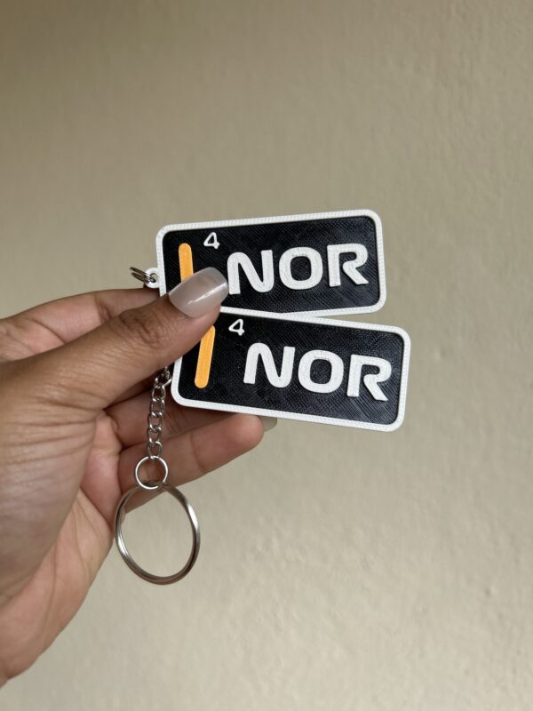 Norris Race Tag Keychain
