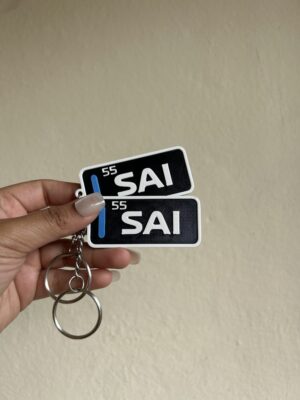 Sainz Race Tag Keychain
