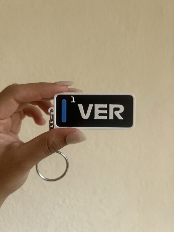 Verstappen Race Tag Keychain