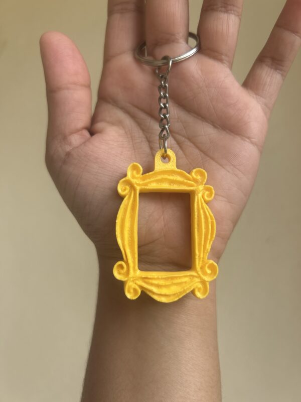 Friends yellow frame keychain