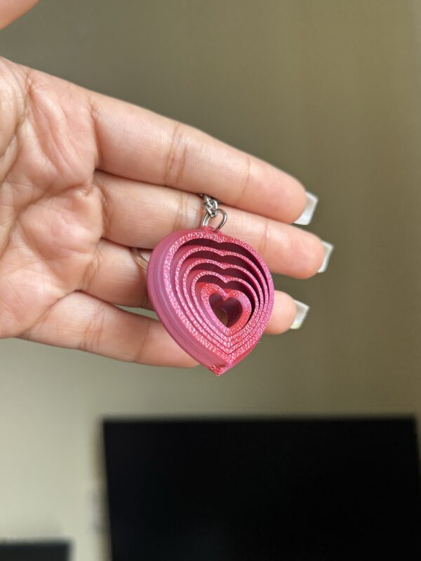 Endless Heart Loop Keychain