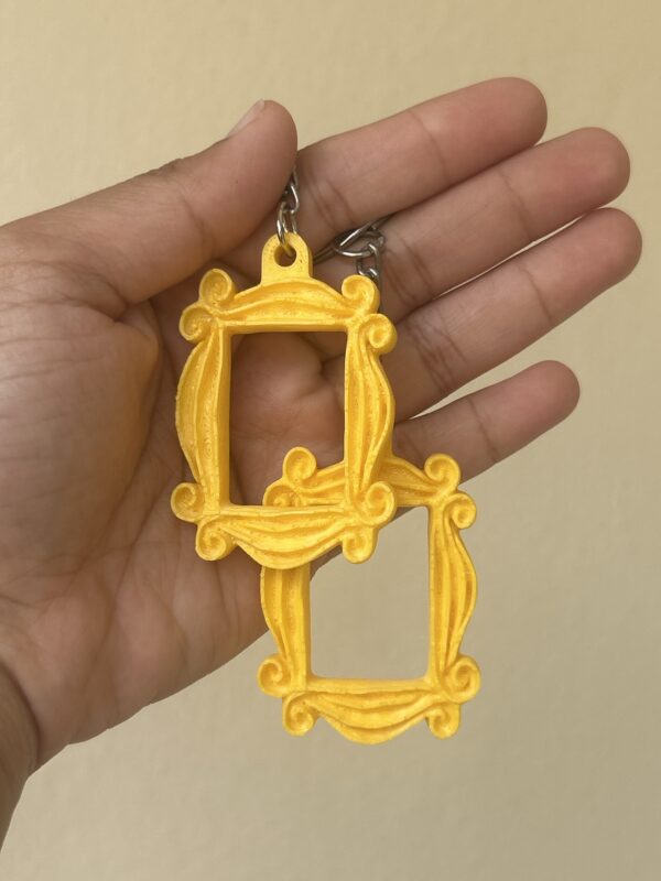 Friends yellow frame keychain