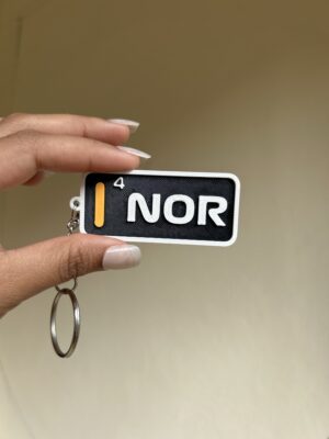 Norris Race Tag Keychain